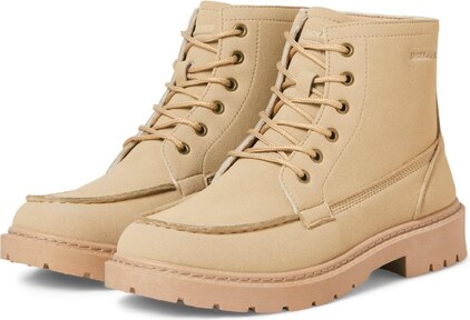 JACK & JONES Bocanci cu șireturi maro