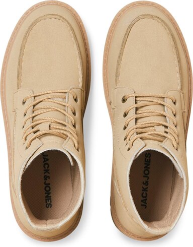 JACK & JONES Bocanci cu șireturi maro