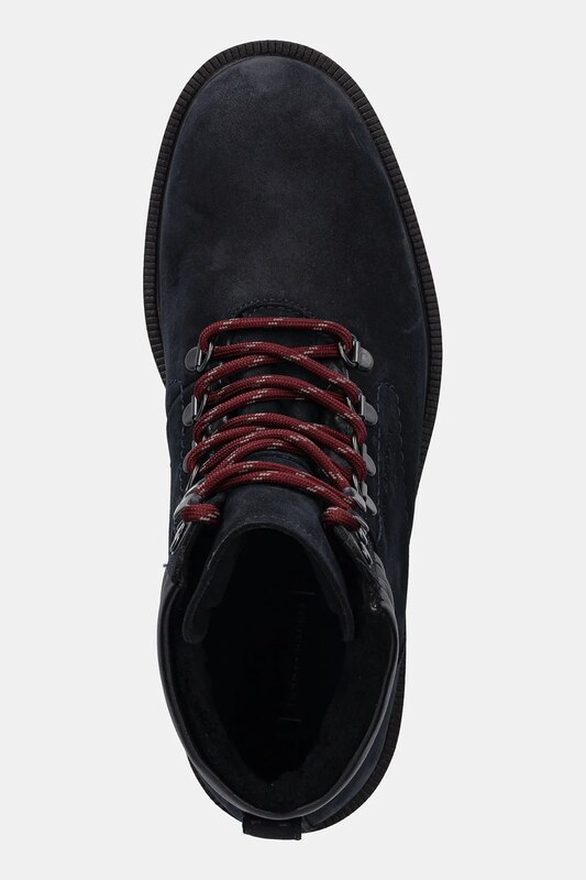 Tommy Hilfiger pantofi din nubuc CLEATED HILFIGER WRM HOOK BOOT