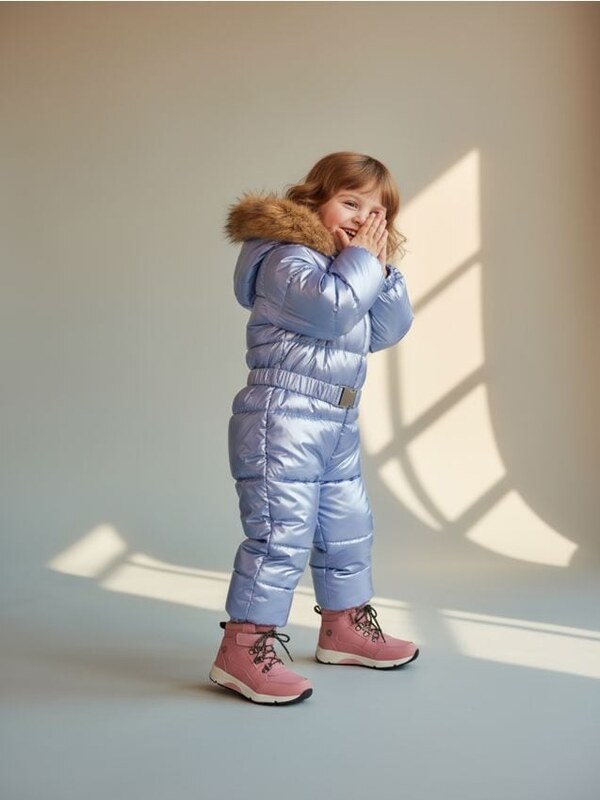 Sinsay - Salopetă cu glugă - albastru-violet