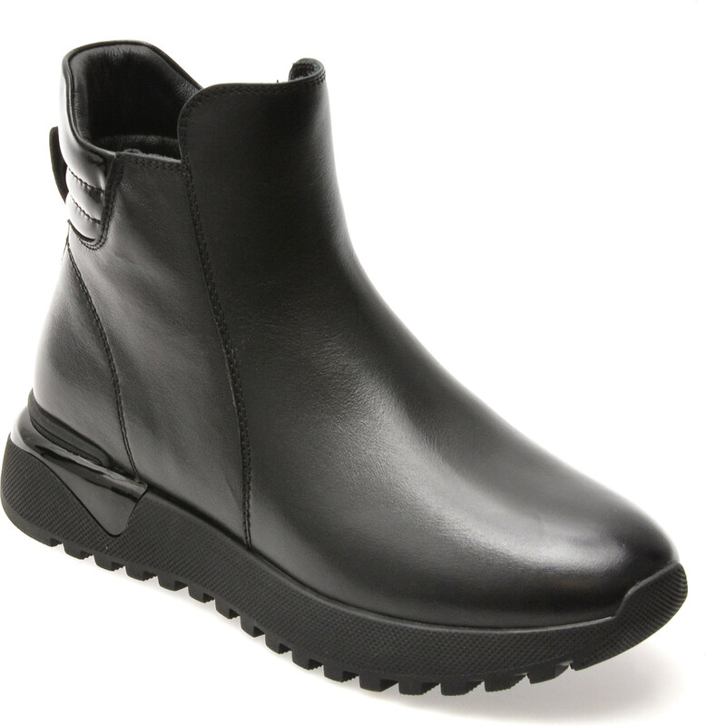 Ghete EPICA negre, 31350, din piele naturala