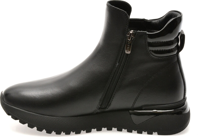 Ghete EPICA negre, 31350, din piele naturala