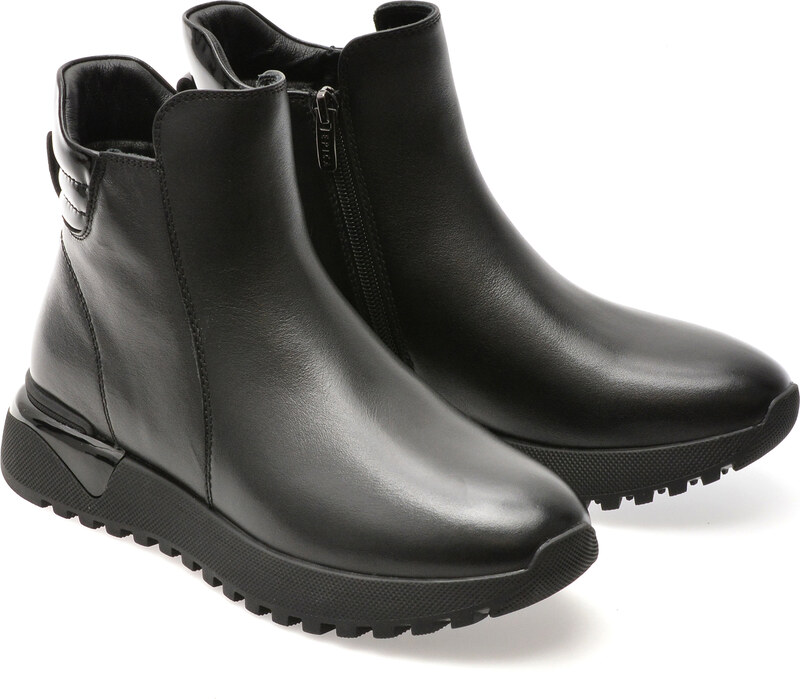 Ghete EPICA negre, 31350, din piele naturala