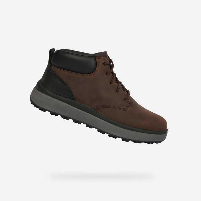 Ghete bărbătești maro închis Geox Granito + Grip