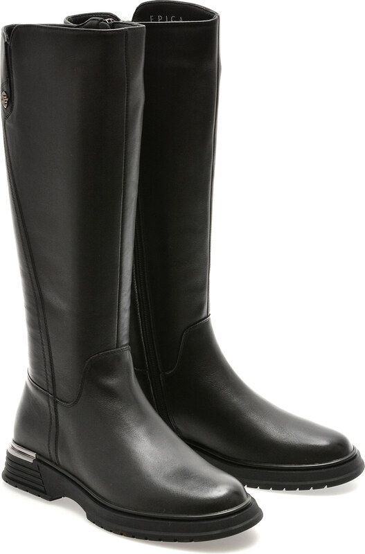 Cizme EPICA negre, 13885, din piele naturala