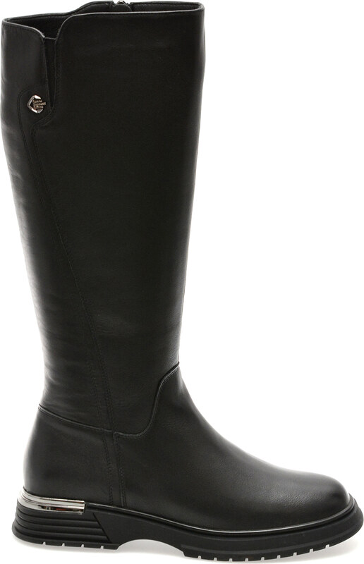 Cizme EPICA negre, 13885, din piele naturala