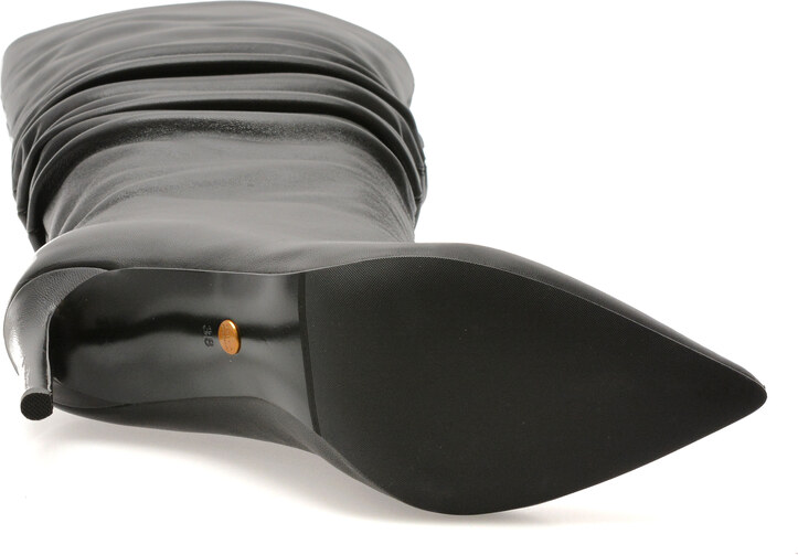 Cizme elegante EPICA PREMIUM negre, 109R, din piele naturala