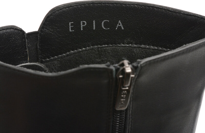 Cizme EPICA negre, 13885, din piele naturala