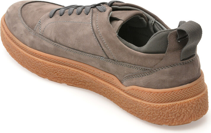 Pantofi sport GRYXX gri, M7609, din nabuc