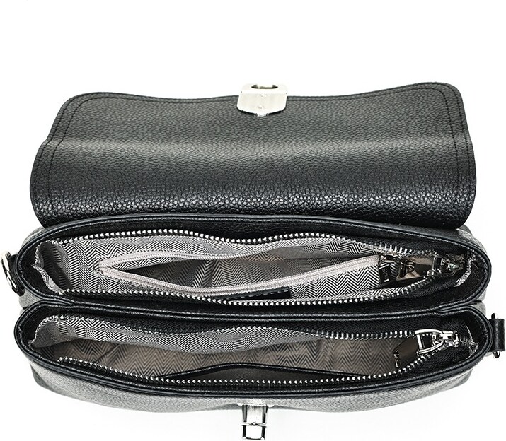 Geanta dama, piele naturala, JERMYN'S Fatima, neagra