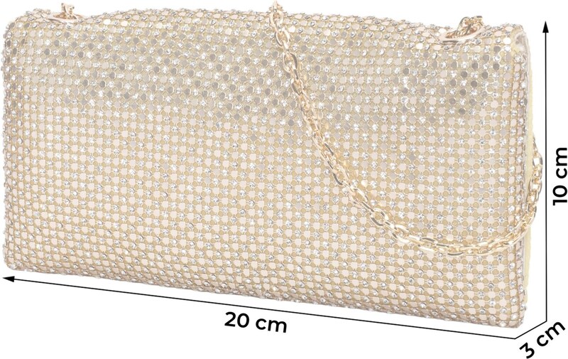 mascara Clutch auriu