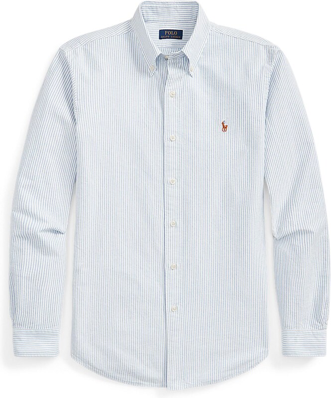 Polo Ralph Lauren Cămașă albastru deschis / alb