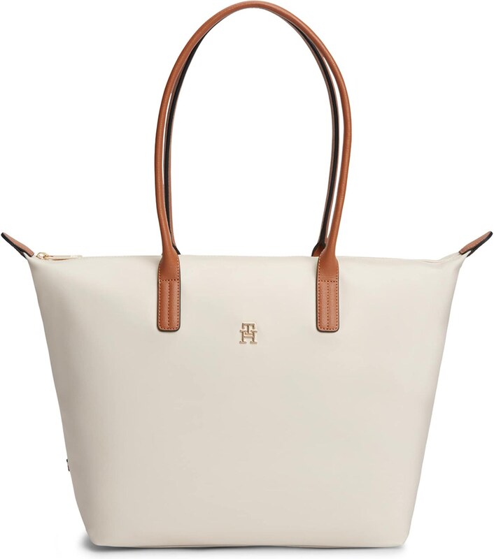 TOMMY HILFIGER Plase de cumpărături 'Pepette' crem / maro coniac
