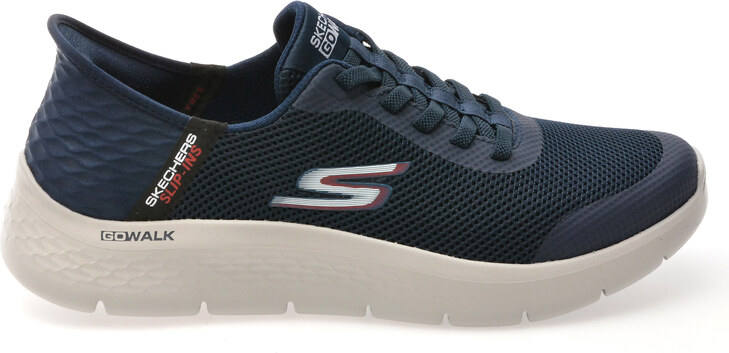 Pantofi sport SKECHERS bleumarin, GO WALK FLEX, din material textil