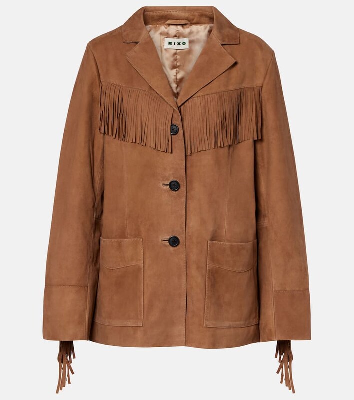 Rixo Fringed suede jacket