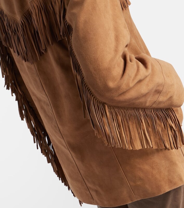 Rixo Fringed suede jacket