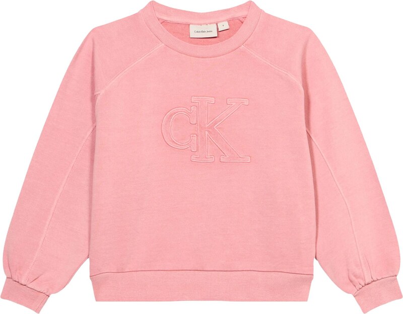 Calvin Klein Jeans Bluză de molton roz pitaya