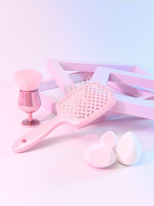 Sinsay - Perie de păr - roz-pastel