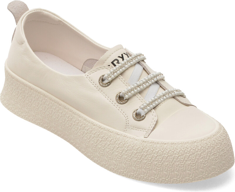 Pantofi sport GRYXX albi, 24992, din piele naturala