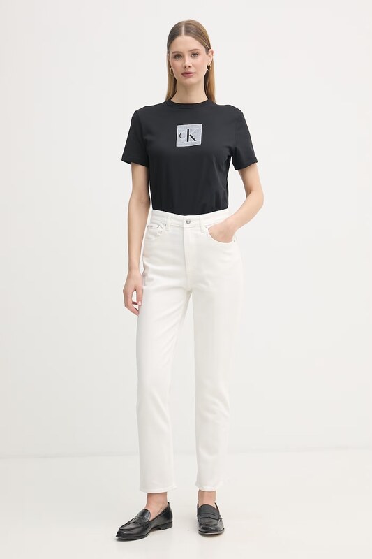 Calvin Klein Jeans blugi mom fit pentru femei