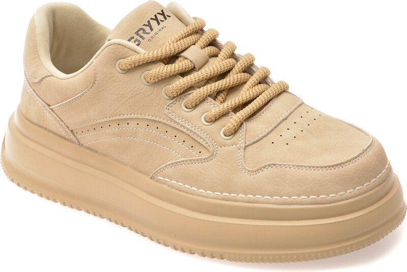 Pantofi sport GRYXX bej, 251219, din piele naturala