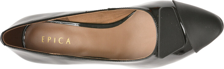 Pantofi EPICA negri, 4F5678, din piele naturala lacuita