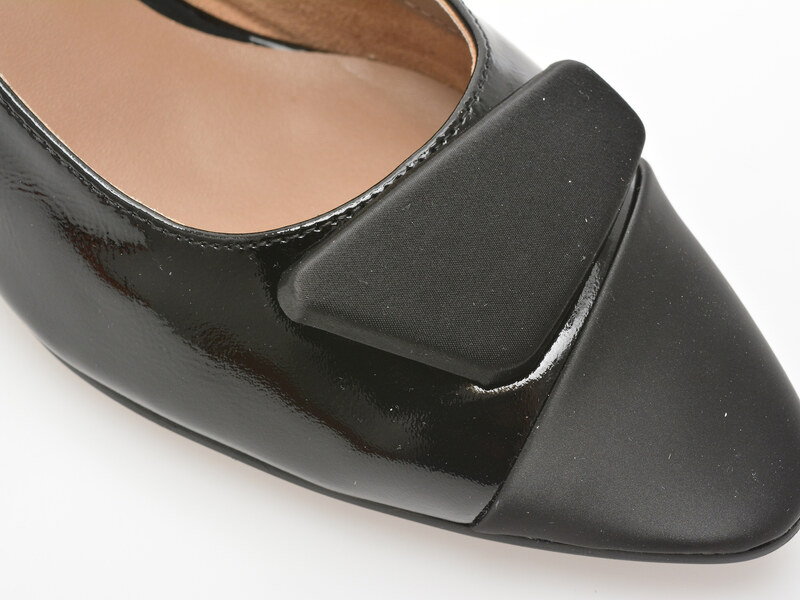 Pantofi EPICA negri, 4F5678, din piele naturala lacuita