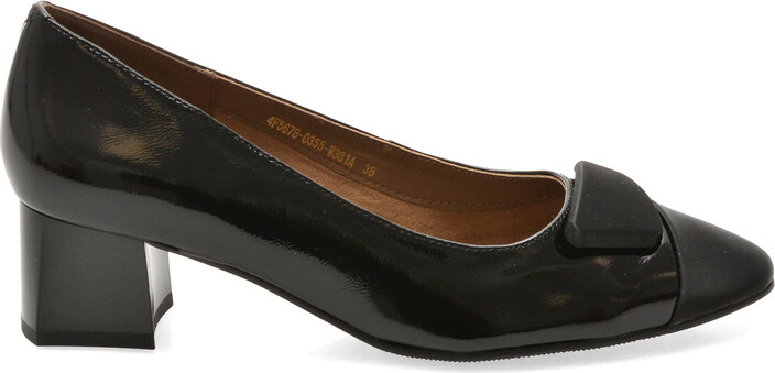 Pantofi EPICA negri, 4F5678, din piele naturala lacuita