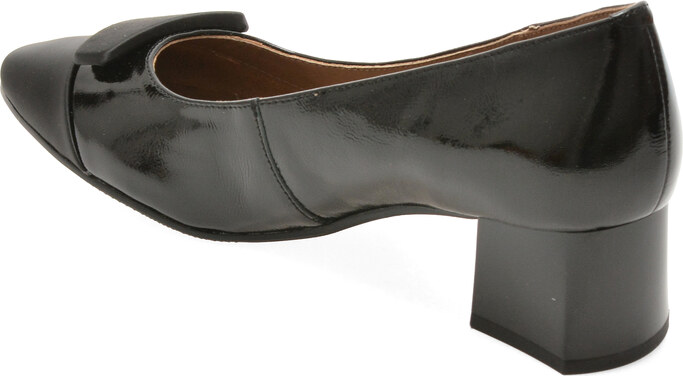Pantofi EPICA negri, 4F5678, din piele naturala lacuita