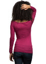 Tricou pentru femei cu mânecă lungă // Ecko Red / Snap Down Top Magenta