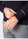 Calvin Klein Jeans Bluză de molton 'Essential' negru / alb