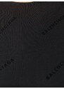 Balenciaga Allover Logo flocked top - Black