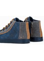 Ombre Pantofi sport pentru bărbați cu contrast - albastru marin V2 OM-FOTH-0140