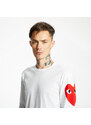 Tricou pentru bărbați Comme des Garçons PLAY Longsleeve Tee White/ Red