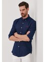 Polo Ralph Lauren cămașă bărbați, culoarea bleumarin, cu guler button-down, slim 710829000000