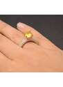 ArgintBoutique Inel din argint Perfect Engagement Ring Yellow ARG349