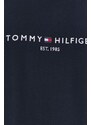 Tommy Hilfiger tricou din bumbac culoarea bleumarin WW0WW31999