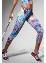 Glara Sports functional coloured 3/4 leggings
