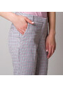 Willsoor Pantaloni de damă cu model fin în carouri 12808