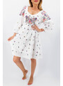 Magazin Traditional Rochie cu motive florale Doinita