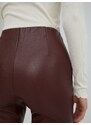 EDITED Leggings 'Teresa' roșu burgundy