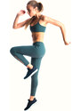 Nordblanc Colanți verzi de fitness pentru femei FLEXIBILITY