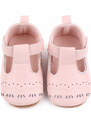 Pantofiori roz cu model decupat