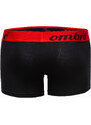 Ombre Boxeri bărbătești din bumbac cu contrast - pachet de 7 bucăți, negru V1 OM-UNBO-0100