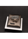 ArgintBoutique Inel Argint 925 cu Zirconii Black Onix ARG173C