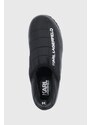 Karl Lagerfeld papuci de casa Kookoon culoarea negru