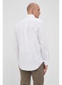 Gant camasa barbati, culoarea alb, cu guler button-down, regular