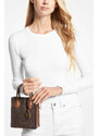 Michael Kors Mercer Extra-Small Logo and Leather Crossbody Bag Brown