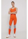 adidas by Stella McCartney leggins de antrenament HD9109 femei, culoarea portocaliu, modelator