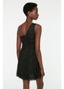 Trendyol Black Lace Evening Dress
